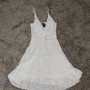 XS Angie Women’s Eyelet Knot Front Dress